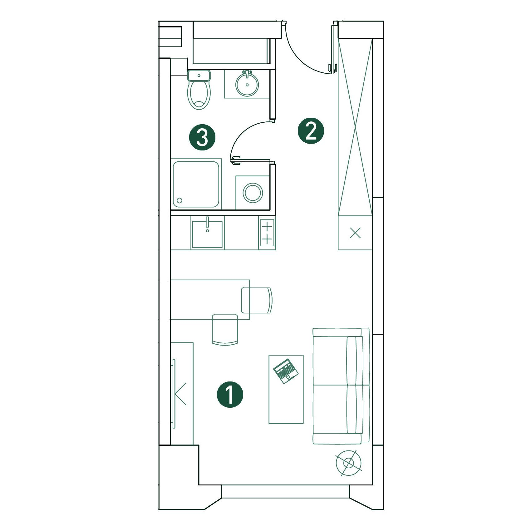 Студия 26 м2 в ЖК VERY корпус null этаж 10