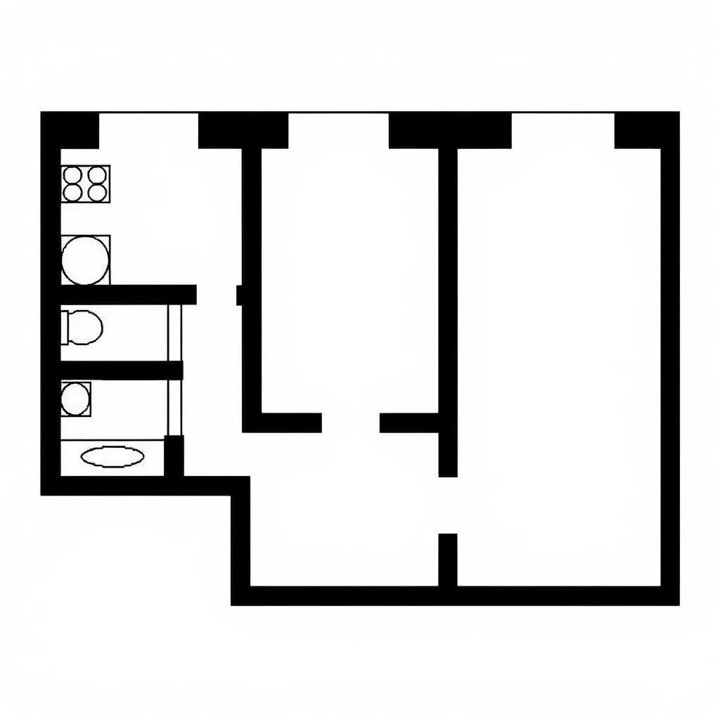 2-комнатная 44.5 м2 в ЖК undefined корпус null этаж 2