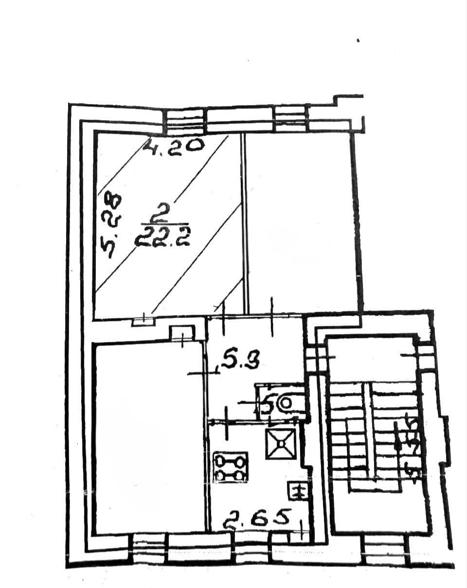 Студия 22.2 м2 в ЖК undefined корпус null этаж 4