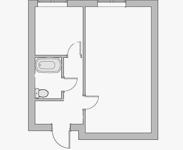 1-комнатная 30.6 м2 в ЖК undefined корпус null этаж 1