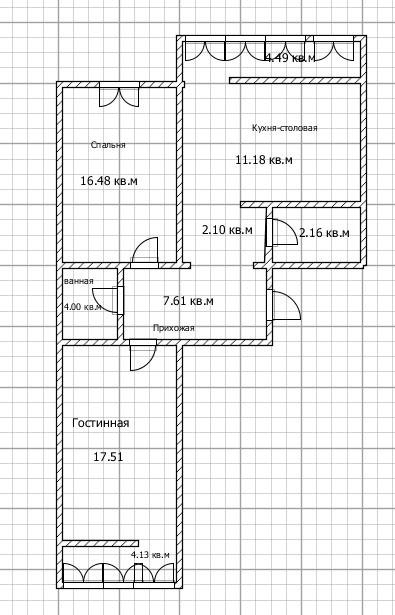 2-комнатная 66 м2 в ЖК undefined корпус null этаж 11