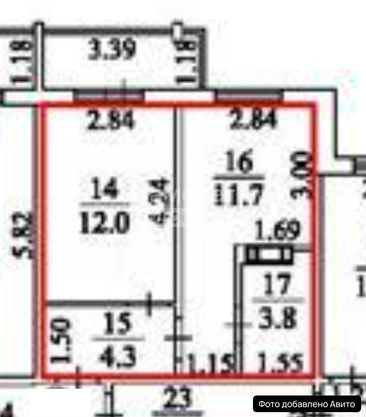 1-комнатная 32 м2 в ЖК undefined корпус null этаж 5