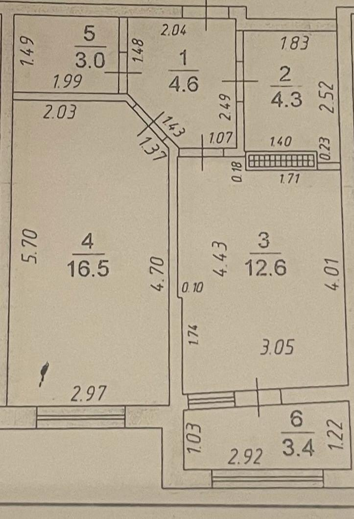1-комнатная 45 м2 в ЖК undefined корпус null этаж 8