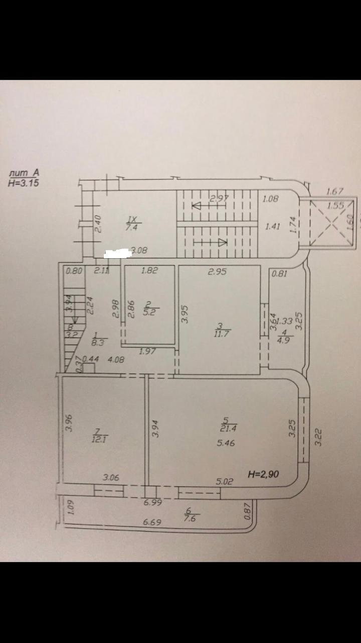 3-комнатная 166.4 м2 в ЖК undefined корпус null этаж 6