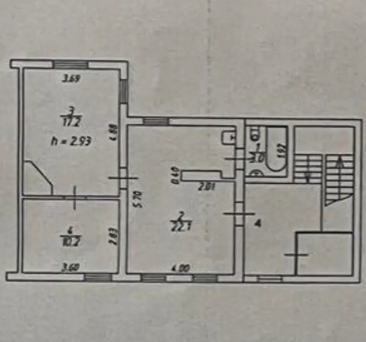 2-комнатная 52.5 м2 в ЖК undefined корпус null этаж 2