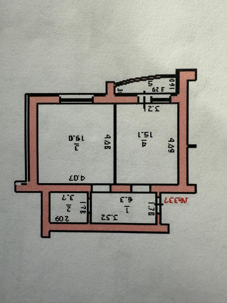 2-комнатная 44.1 м2 в ЖК undefined корпус null этаж 8