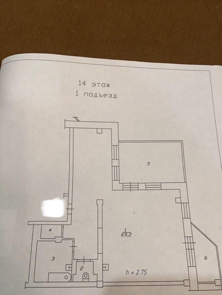 2-комнатная 79.1 м2 в ЖК undefined корпус null этаж 14