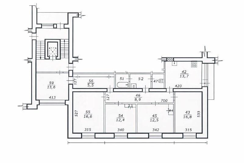 4-комнатная 110.3 м2 в ЖК undefined корпус null этаж 5