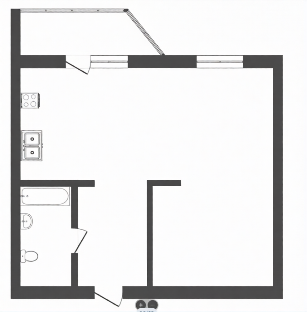 1-комнатная 43.8 м2 в ЖК undefined корпус null этаж 12