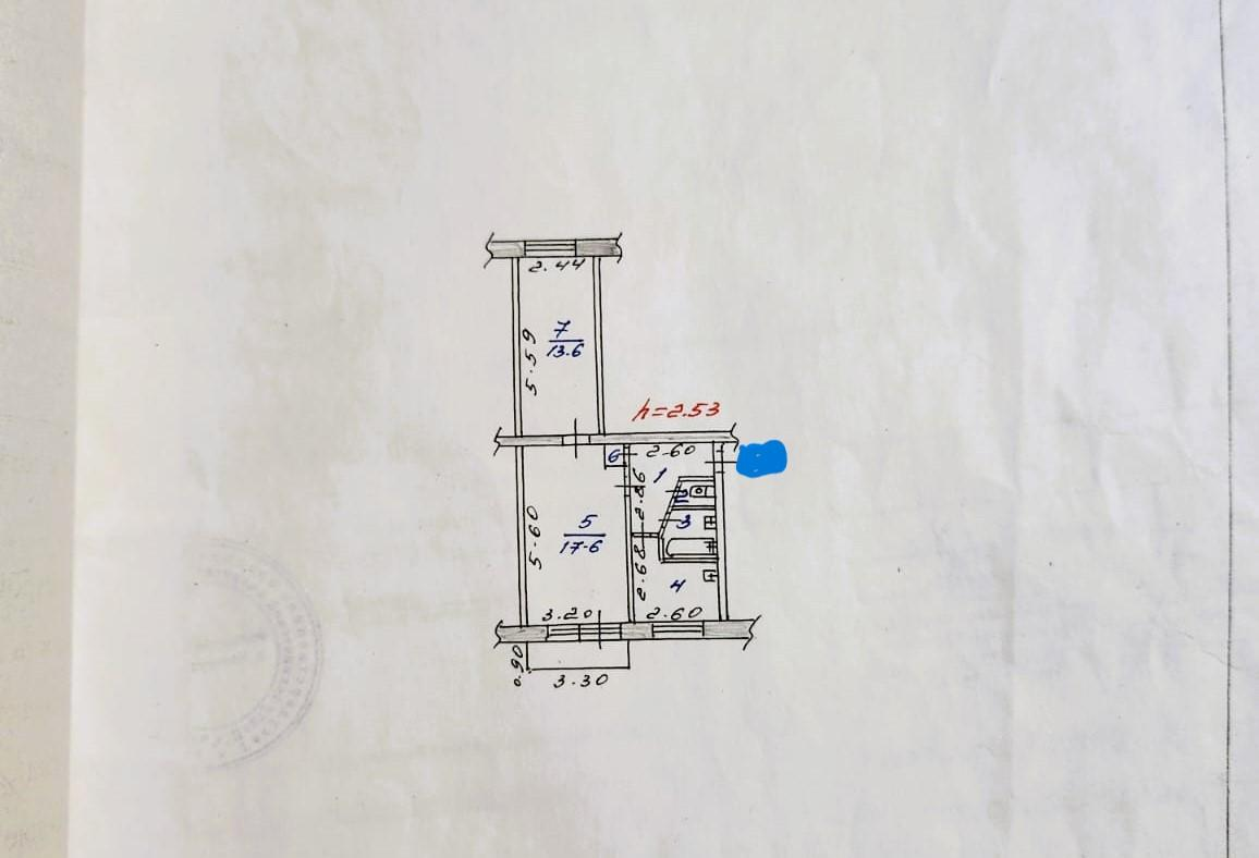 2-комнатная 46 м2 в ЖК undefined корпус null этаж 5