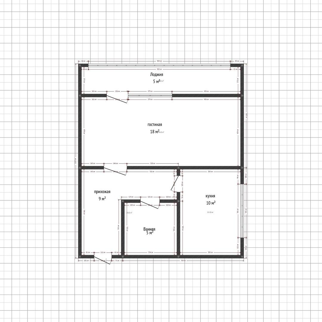 1-комнатная 39.2 м2 в ЖК undefined корпус null этаж 1