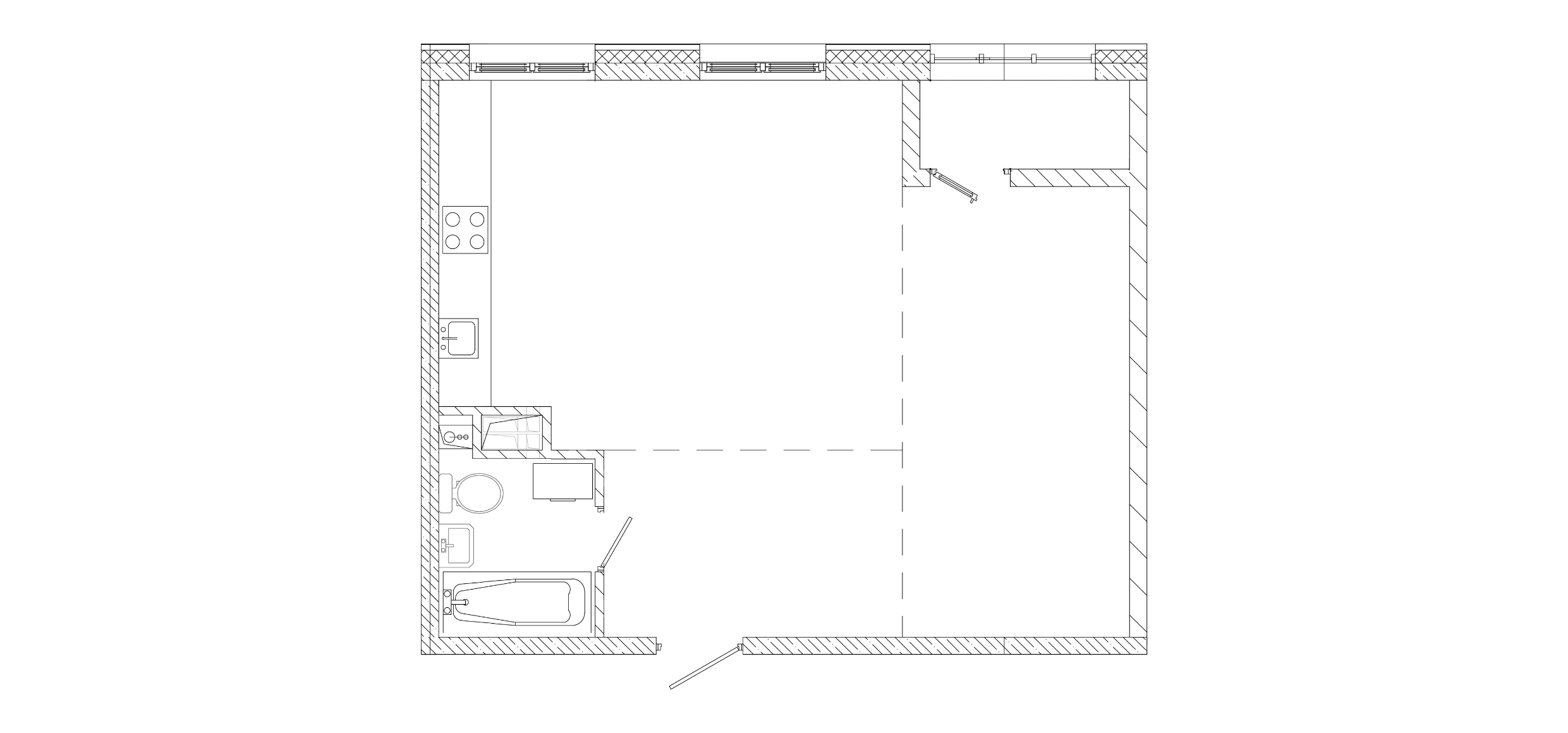 2-комнатная 48 м2 в ЖК Исторический корпус null этаж 6
