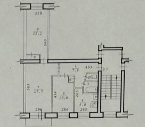 3-комнатная 58.2 м2 в ЖК undefined корпус null этаж 5