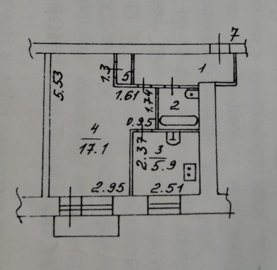 1-комнатная 31.1 м2 в ЖК undefined корпус null этаж 3