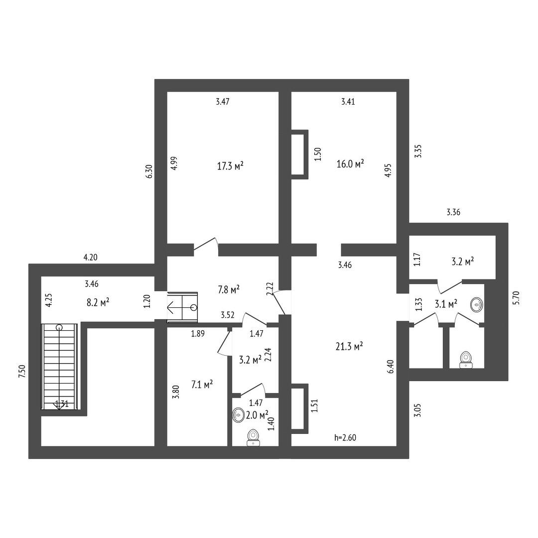 Студия 63.4 м2 в ЖК undefined корпус null этаж null