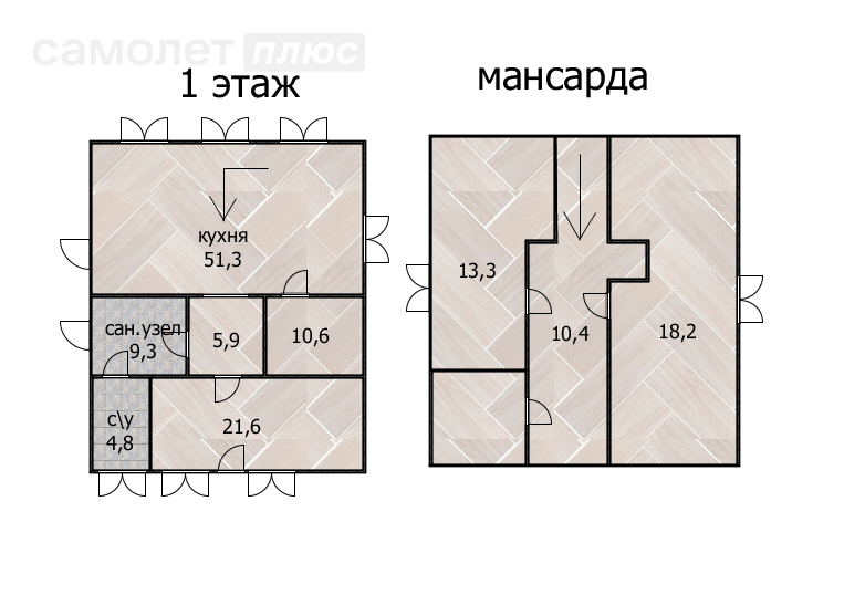 4-комнатная 123.8 м2 в ЖК undefined корпус undefined этаж null