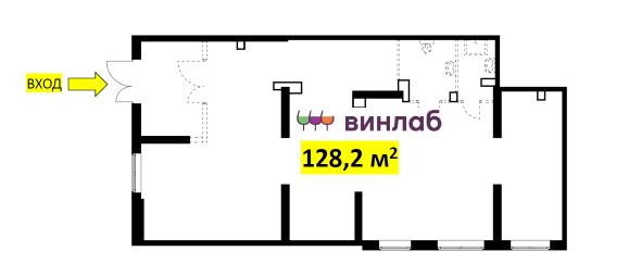 1-комнатная 128.2 м2 в ЖК undefined корпус undefined этаж null