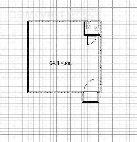 1-комнатная 64.8 м2 в ЖК undefined корпус undefined этаж 1