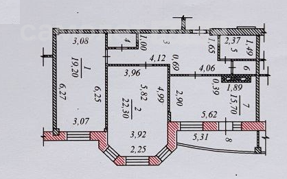 2-комнатная 79 м2 в ЖК undefined корпус undefined этаж 1
