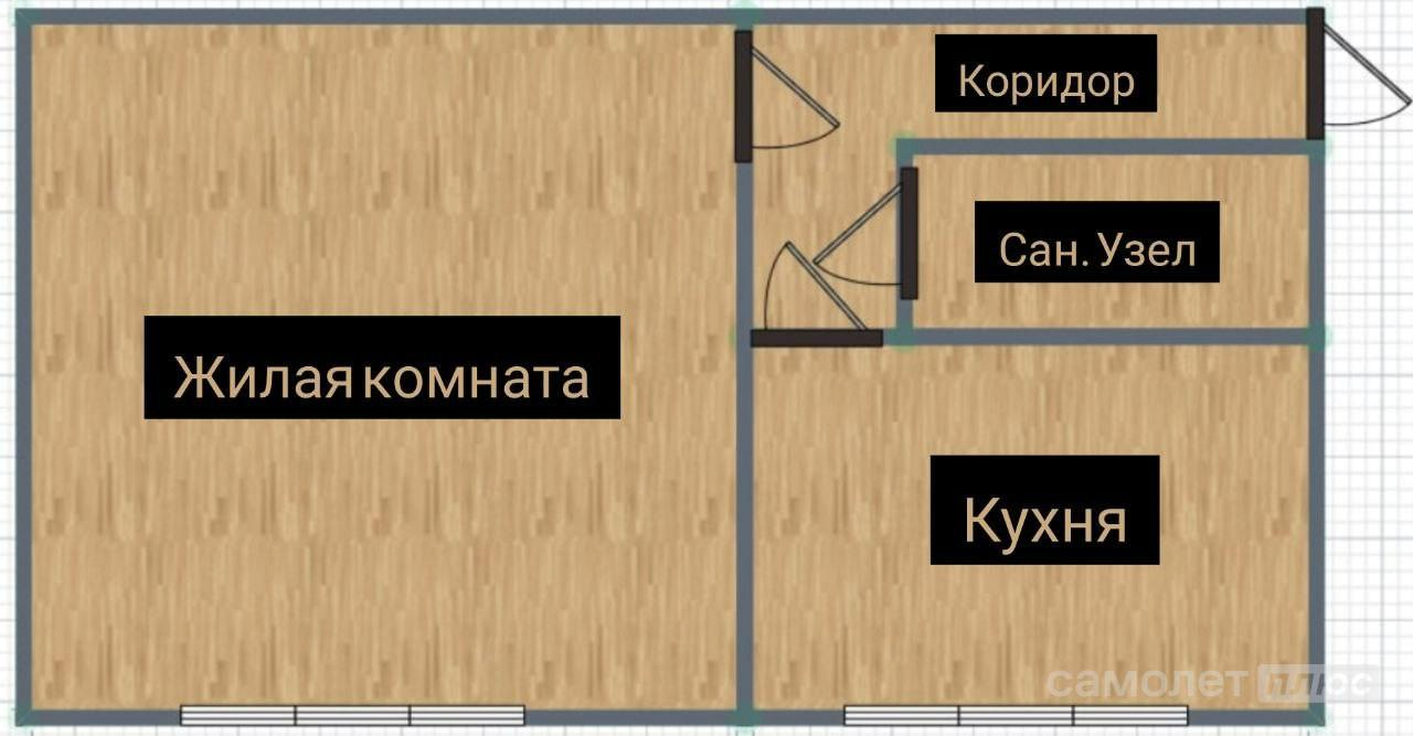 1-комнатная 33 м2 в ЖК undefined корпус undefined этаж 1