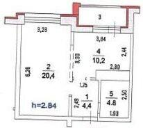 1-комнатная 40 м2 в ЖК undefined корпус undefined этаж null