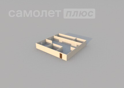 3-комнатная 49 м2 в ЖК undefined корпус undefined этаж 1