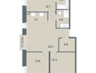 4-к. квартира, 82 м²