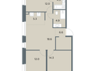 4-к. квартира, 78 м²
