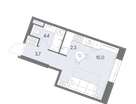 Студия, 25&nbsp;м²