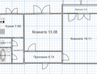 2-к. квартира, 58&nbsp;м²
