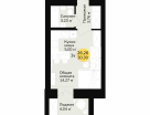 1-к. квартира, 30&nbsp;м²