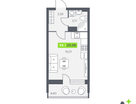 Студия, 25&nbsp;м²