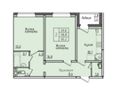 2-к. квартира, 58,9&nbsp;м²
