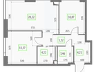 2-к. квартира, 61&nbsp;м²