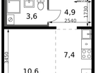 Студия, 26&nbsp;м²