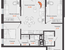 4-к. квартира, 77 м²