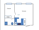 2-к. квартира, 52&nbsp;м²