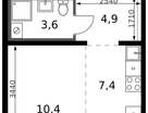 Студия, 26&nbsp;м²