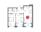 3-к. квартира, 70 м²