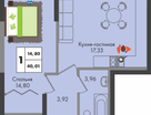 1-к. квартира, 40 м²