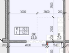 1-к. квартира, 40,7&nbsp;м²