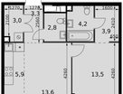 2-к. квартира, 50&nbsp;м²