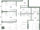3-к. квартира, 97&nbsp;м²