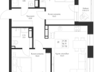 Студия, 57 м²