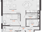 3-к. квартира, 79 м²