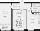 2-к. квартира, 56,4&nbsp;м²