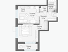 1-к. квартира, 48,5&nbsp;м²