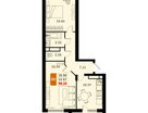 2-к. квартира, 56&nbsp;м²