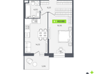 Студия, 42&nbsp;м²