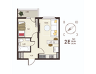 1-к. квартира, 31,8&nbsp;м²